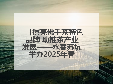 擦亮佛手茶特色品牌 助推茶产业发展——永春苏坑举办2025年春季佛手茶王赛